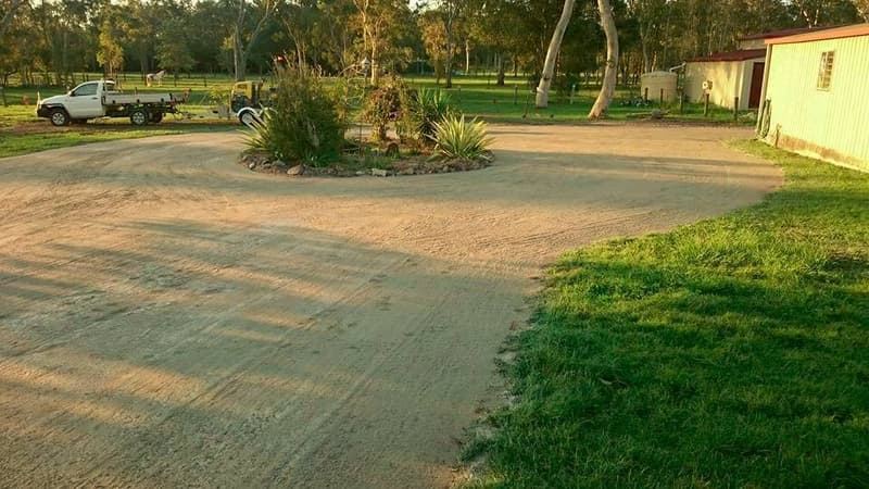 Finished rural driveway prepared by Allcoast